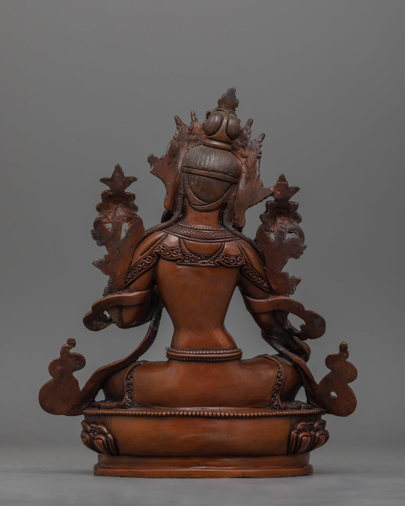 Green Tara Nepalese Artisans Artwork Statue | Symbol of Compassionate Action