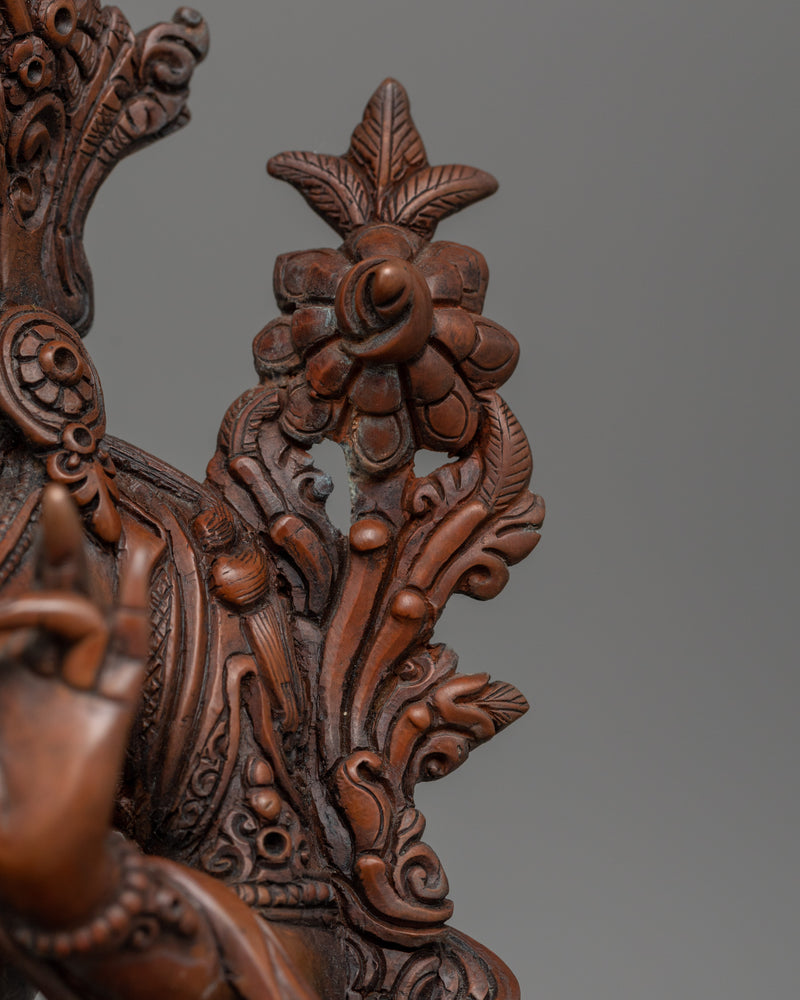 Green Tara Nepalese Artisans Artwork Statue | Symbol of Compassionate Action