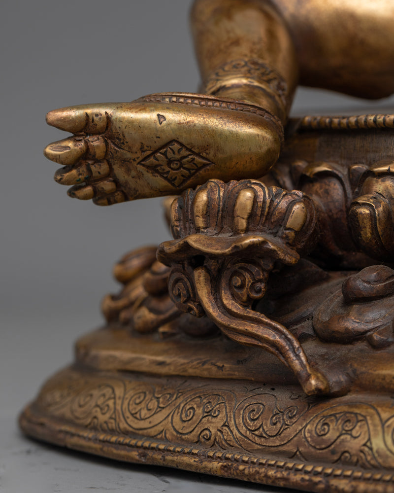 Green Tara with an Antique Touch Statue | Protector of the Enlightened Path