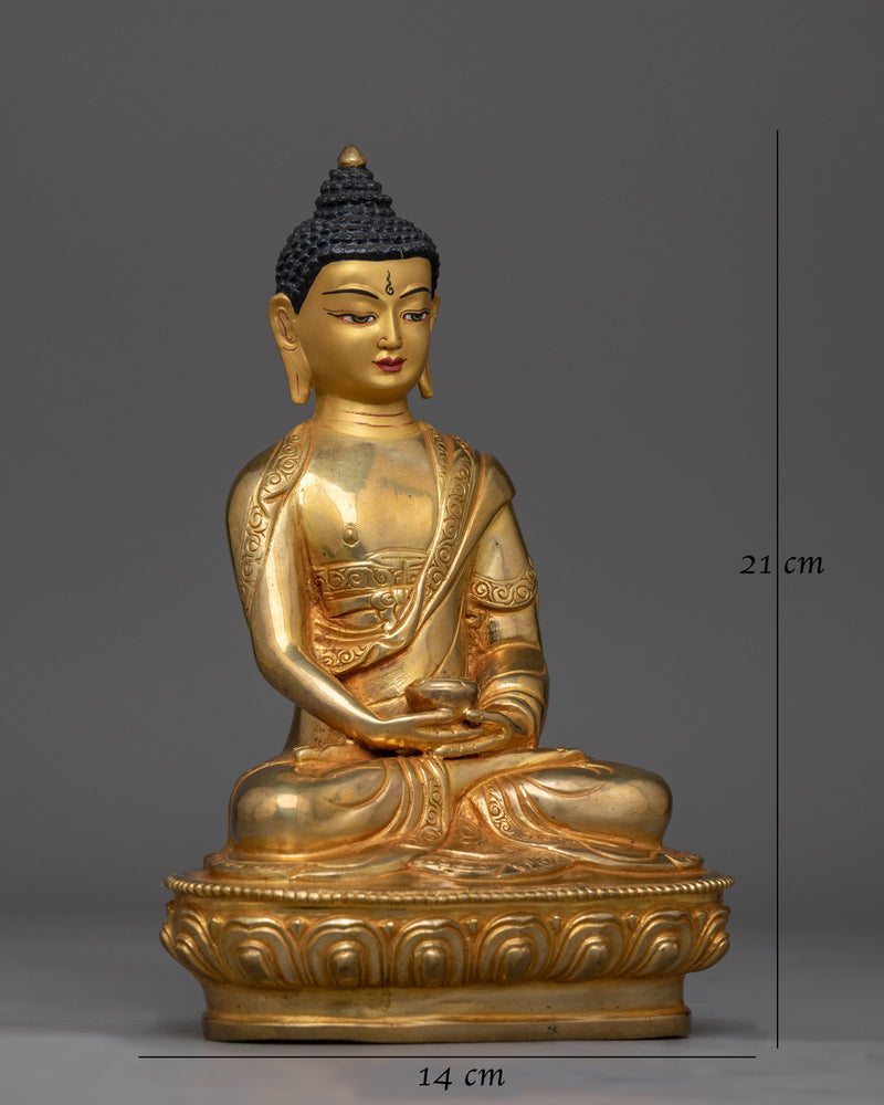 Amitabha Buddha Hand Carved Statue | Embodiment of Infinite Light