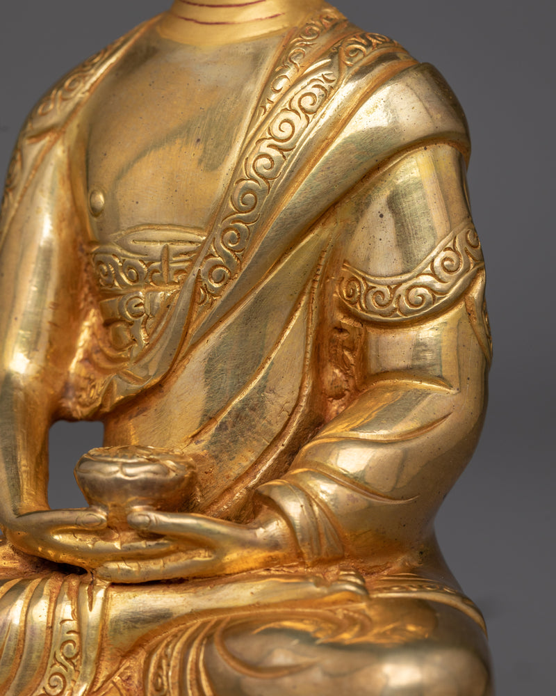 Amitabha Buddha Hand Carved Statue | Embodiment of Infinite Light