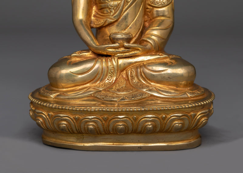 Amitabha Buddha Hand Carved Statue | Embodiment of Infinite Light