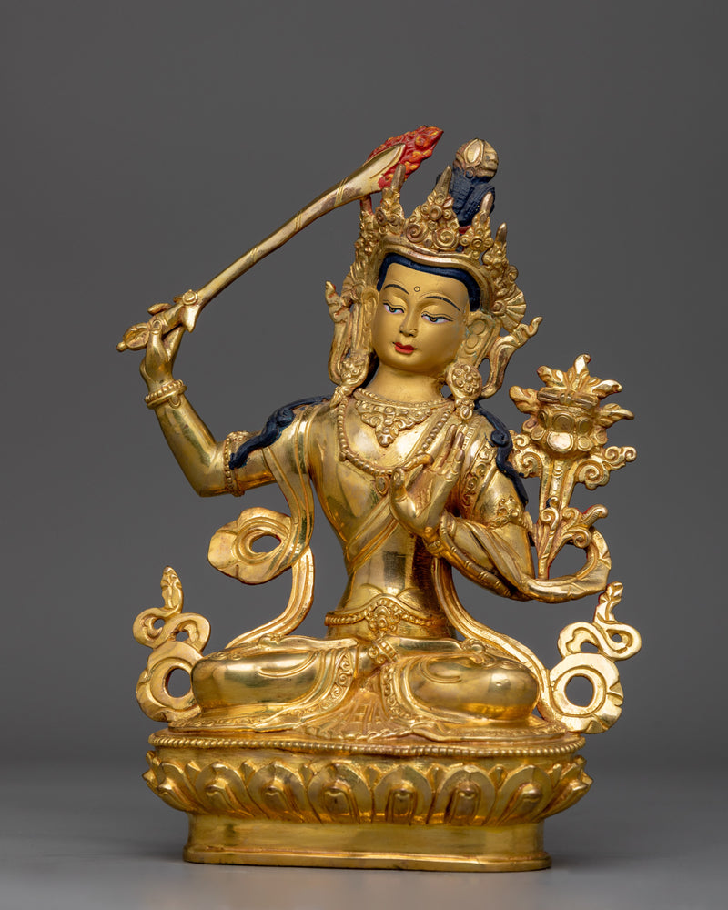 manjushri-gold-gilded-22cm