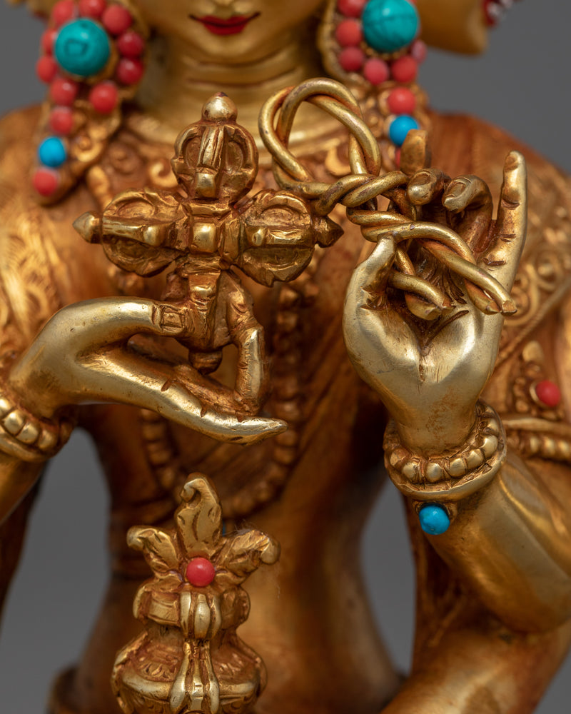 Namgyalma Handmade Female Deity Statue | Beacon of Longevity and Purification