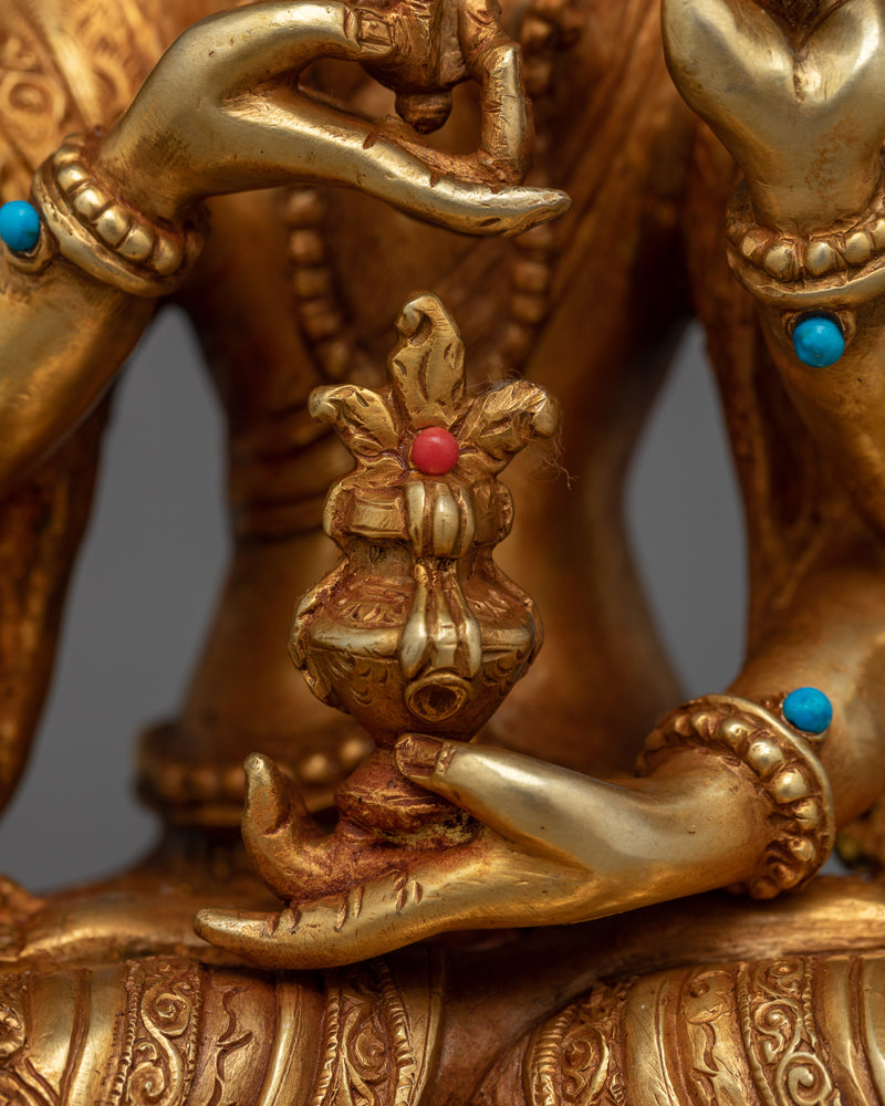 Namgyalma Handmade Female Deity Statue | Beacon of Longevity and Purification