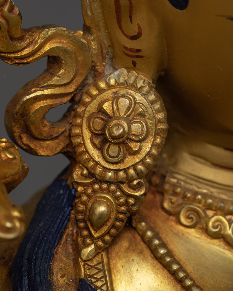 Green Tara Handmade Gold-Gilded Statue | Embodiment of Active Compassion