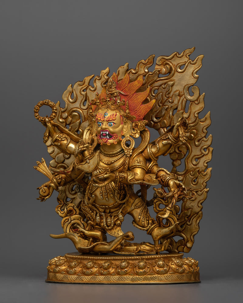 six-armed-mahakala-handmade-gold-gilded