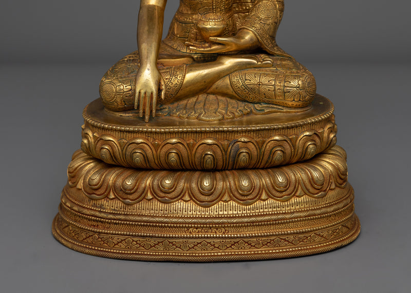 Shakyamuni Buddha Handcrafted Antique-Touch Statue | Symbol of Enlightenment