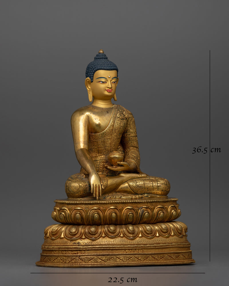 Shakyamuni Buddha Handcrafted Antique-Touch Statue | Symbol of Enlightenment