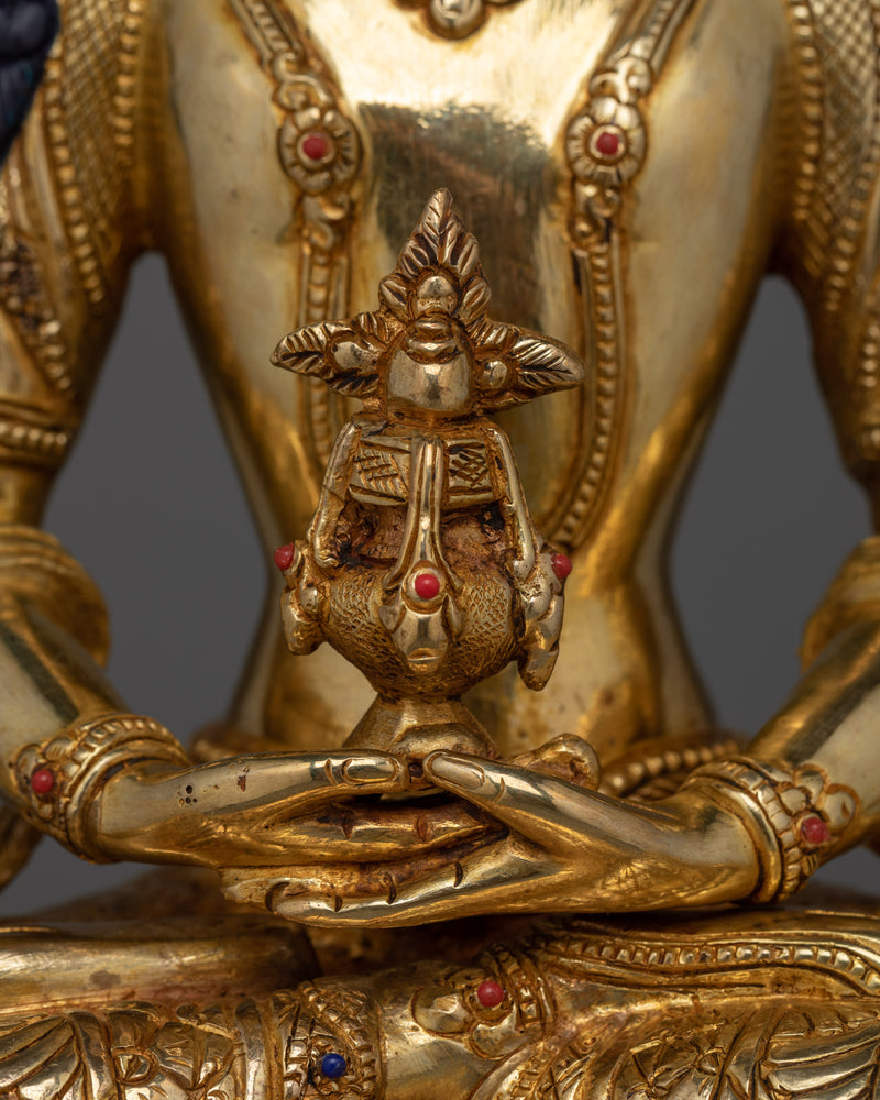 Amitayus Long-Life Buddha a Handcrafted Statue | Beacon of Longevity and Health