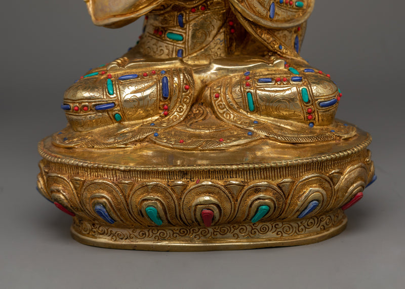 Gelug Guru Tsongkhapa Handmade Statue | Illuminator of the Path