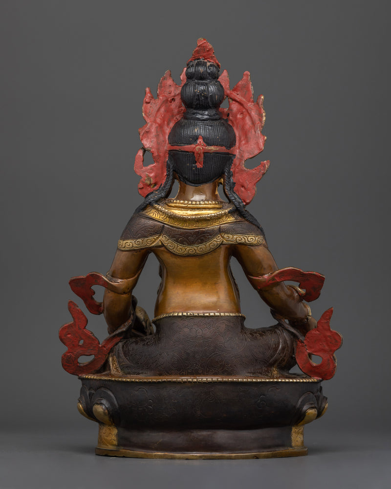 Dzambhala Nepalese Handmade Statue | Deity of Wealth and Prosperity