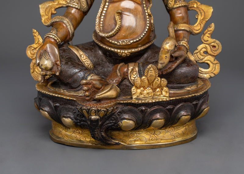 Dzambhala Nepalese Handmade Statue | Deity of Wealth and Prosperity