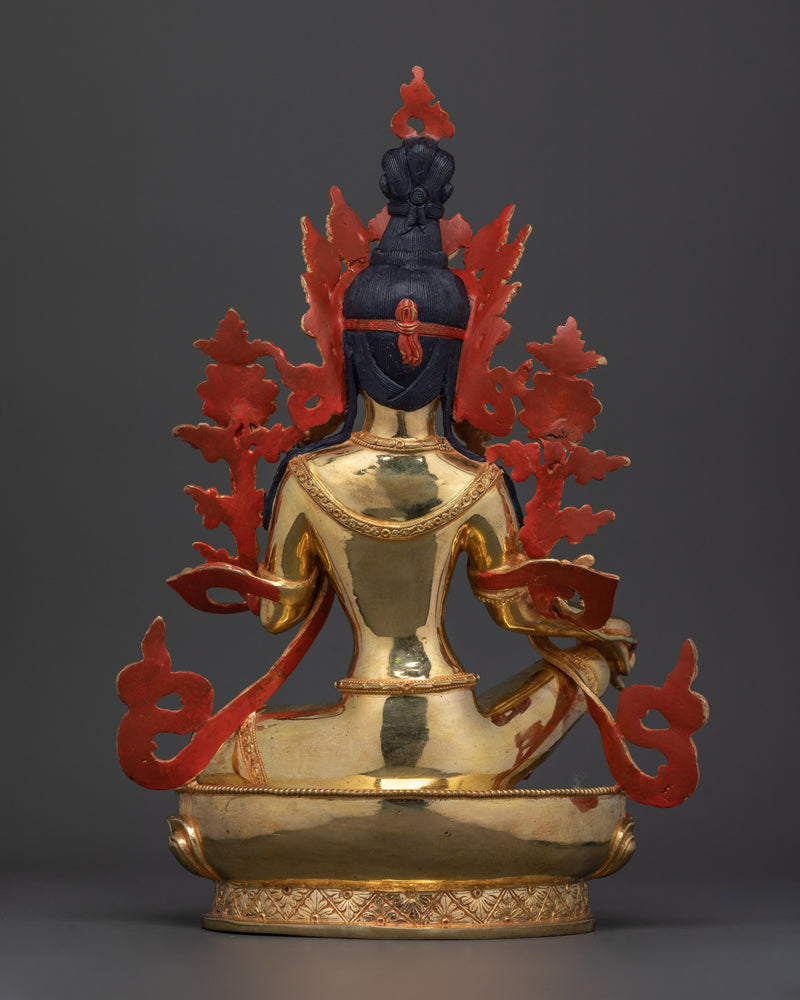 Green Tara Nepalese Handmade Statue | Embodiment of Active Compassion