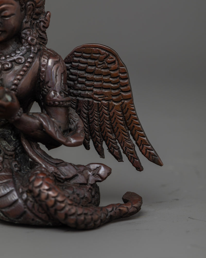 Nagakanya Handmade Oxidized Statue | Serpent Goddess of Protection