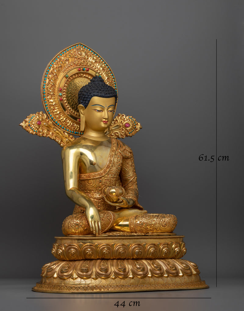 Shakyamuni Buddha Nepalese Handmade Statue | Masterpiece of Spiritual Art