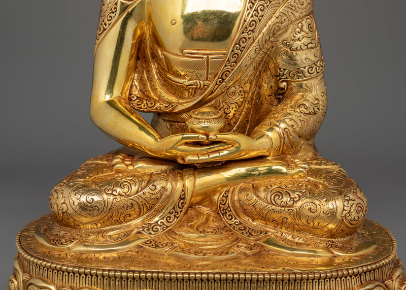 Amitabha Buddha Nepalese Handcrafted Masterpiece Statue | Beacon of Enlightenment