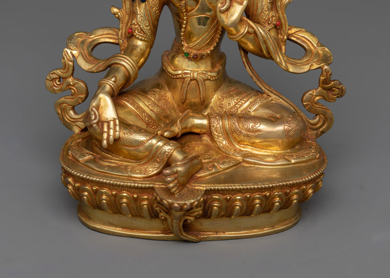 Green Tara Handmade 23cm Statue | Protector of Compassion