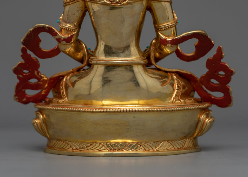 Amitayus Handcrafted Small Statue | Beacon of Longevity