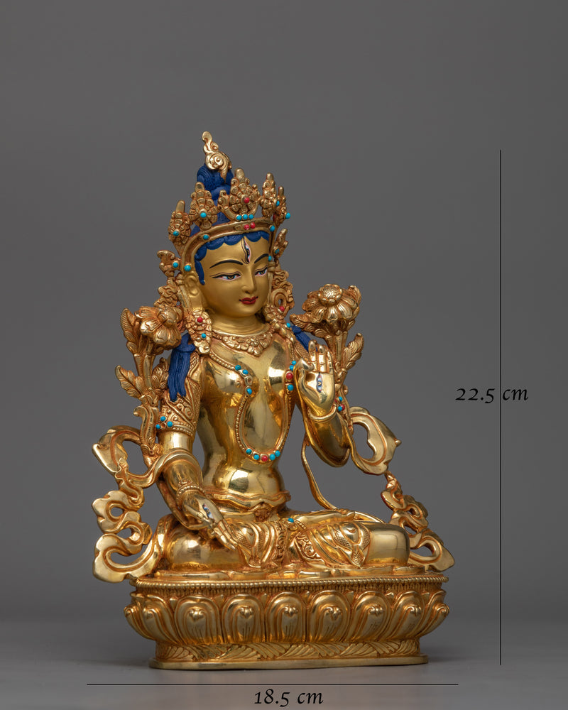 White Tara A Beautiful Handcrafted Statue | Beacon of Longevity