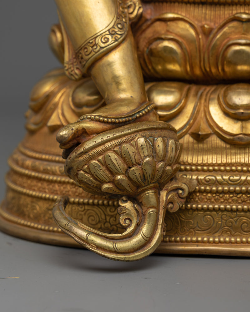 Green Tara a Graceful Handcrafted Statue | Embodiment of Compassion