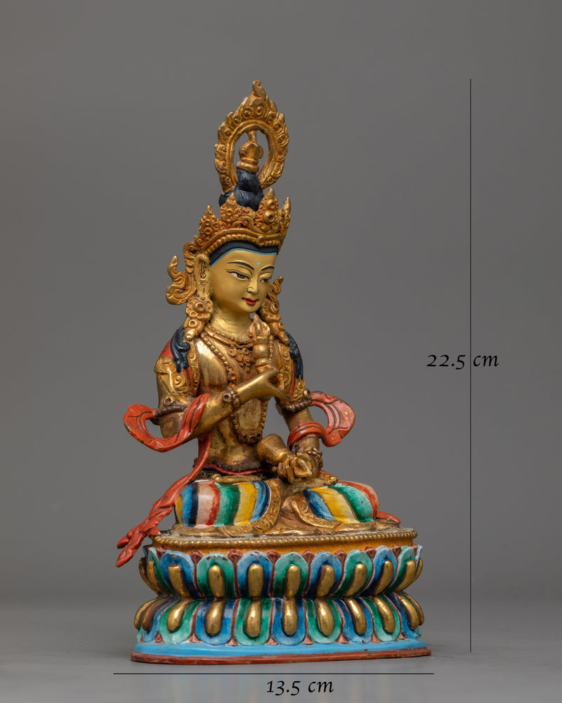 Vajrasattva Handcrafted Small Colored Statue | Deity of Purification