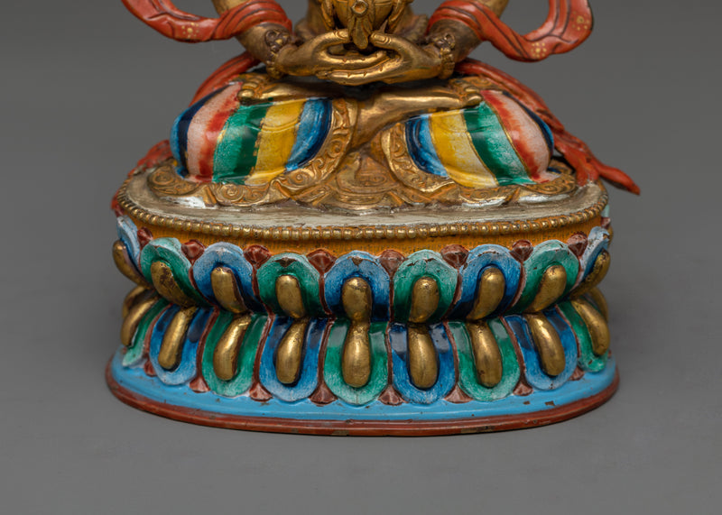 Amitayus Handmade Colored Statue | Buddha of Infinite Life