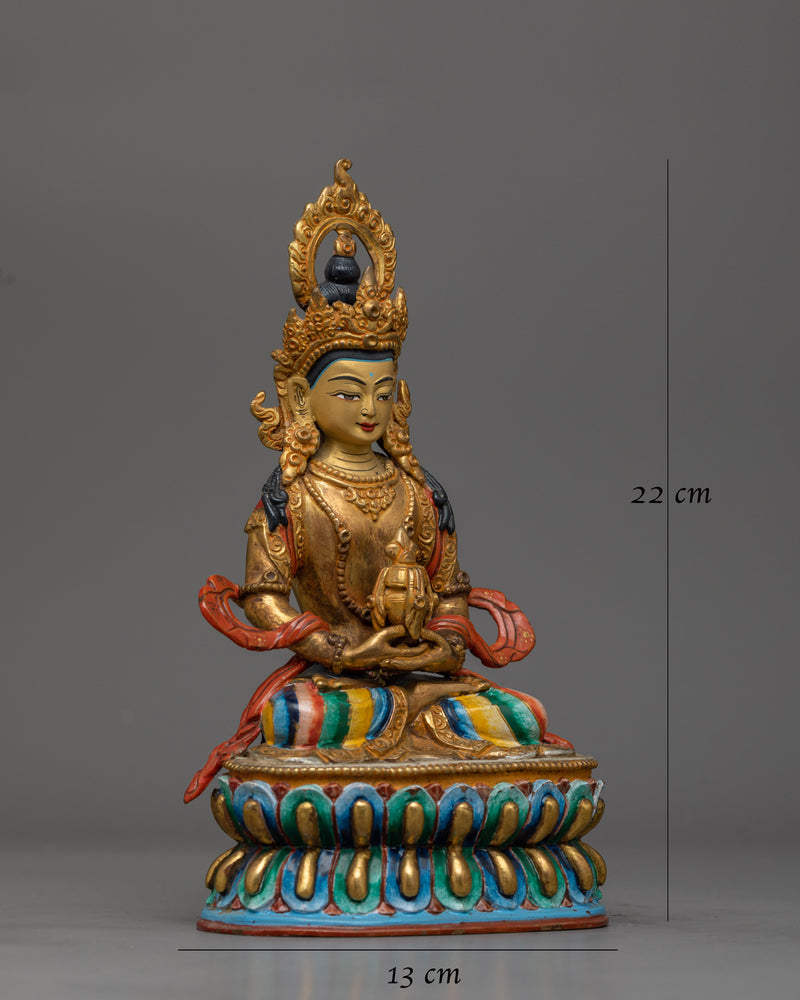 Amitayus Handmade Colored Statue | Buddha of Infinite Life