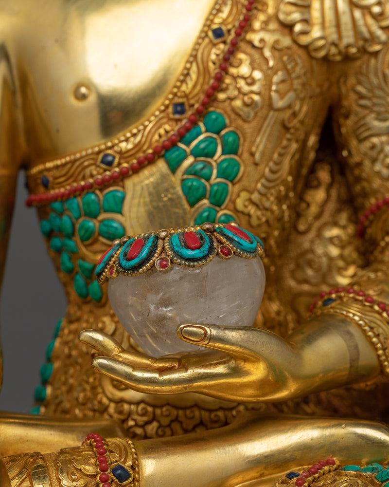 Handmade Shakyamuni Buddha Gold Gilded Statue | Masterpiece of Enlightenment