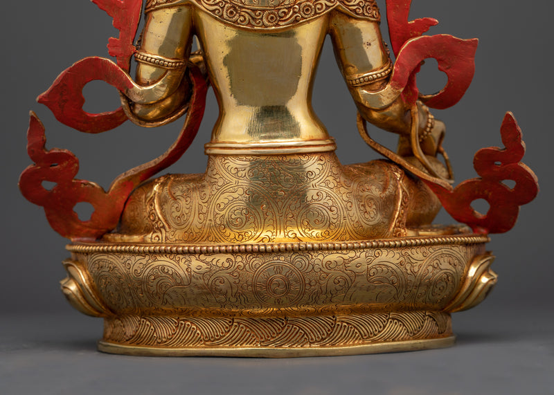 Green Tara a Beautifully Hand Carved Statue | Symbol of Compassion