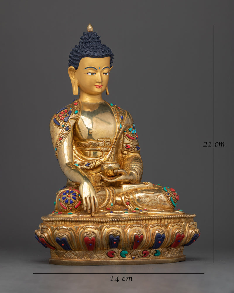 Shakyamuni Buddha Hand Carved Small Statue | Embodiment of Enlightenment