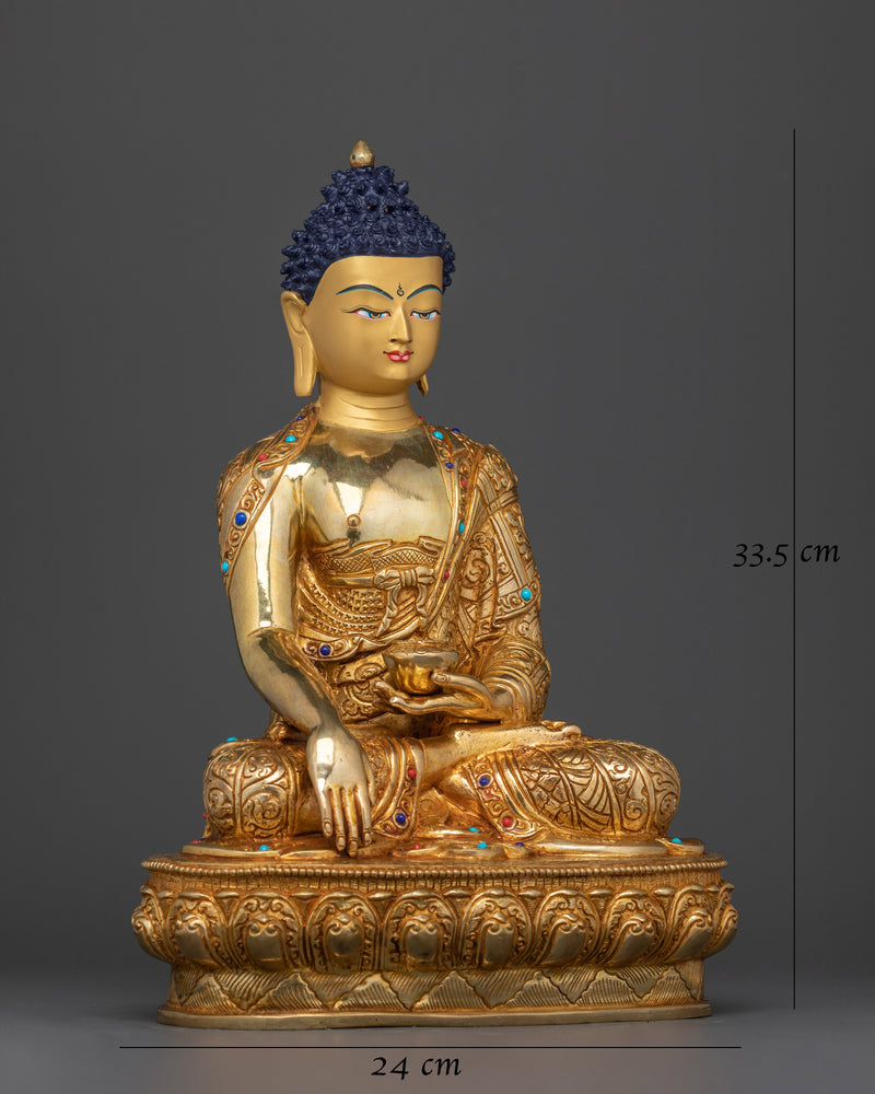 Shakyamuni Buddha Handmade 23cm Statue | Beacon of Enlightenment