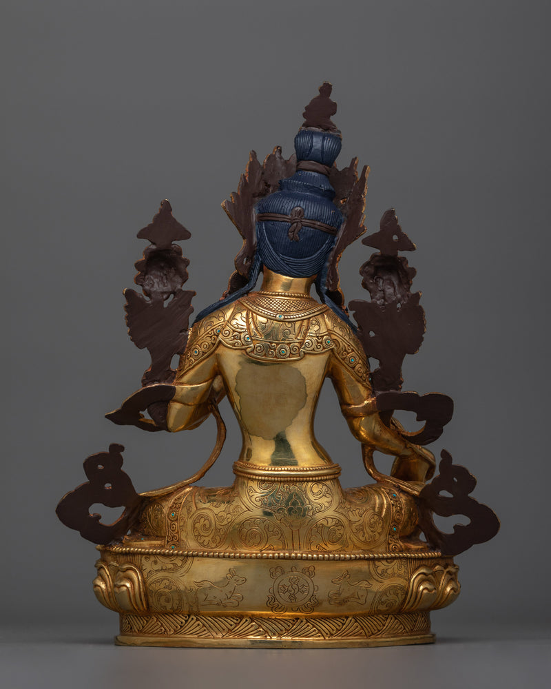 Green Tara Active Compassion Goddess Statue | Embodiment of Mercy