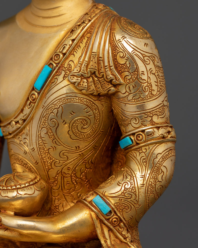 Shakyamuni Buddha Nepalese Handcrafted Statue | Symbol of Enlightenment