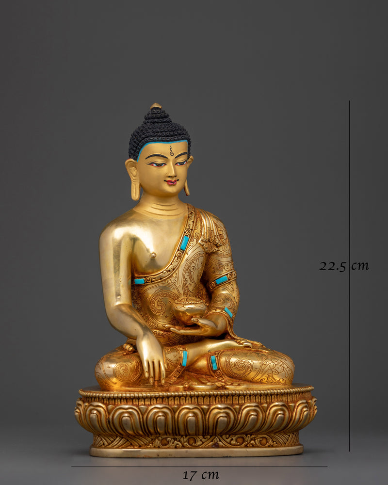 Shakyamuni Buddha Nepalese Handcrafted Statue | Symbol of Enlightenment