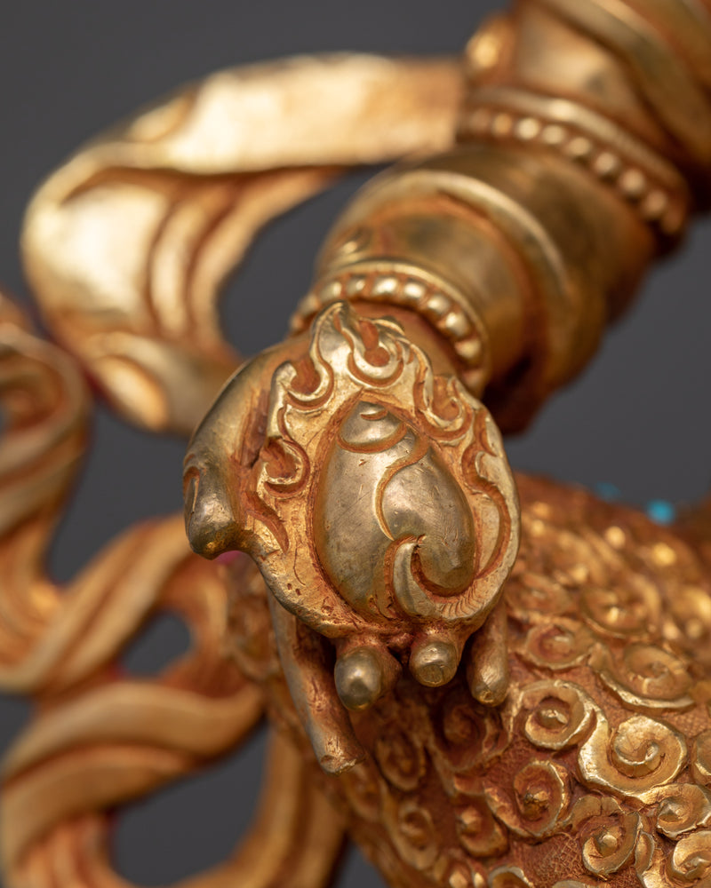 Dzambhala Handcrafted Jewels Deity Statue | Beacon of Wealth