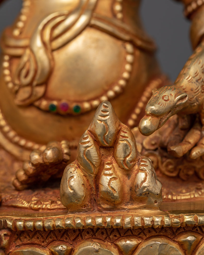 Dzambhala Handcrafted Jewels Deity Statue | Beacon of Wealth