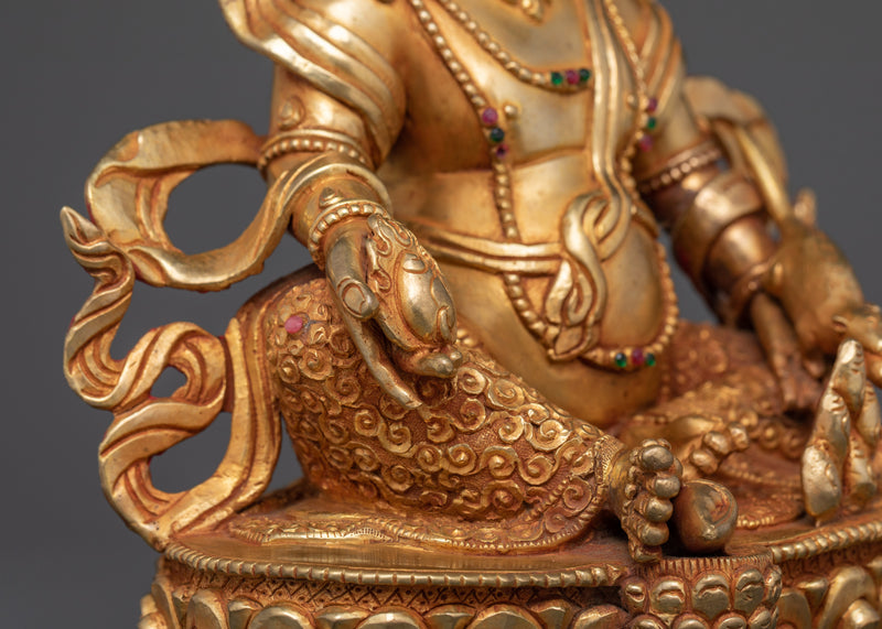 Dzambhala Handcrafted Jewels Deity Statue | Beacon of Wealth