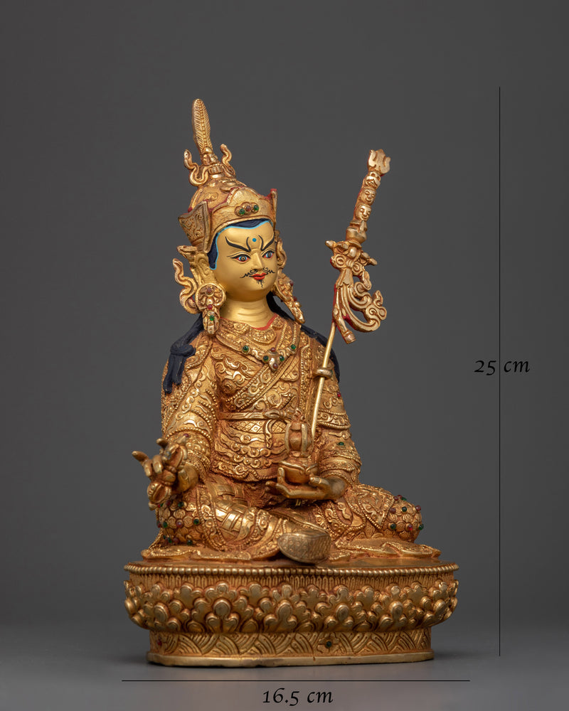 Guru Rinpoche Nepalese Handmade 25cm Statue | Beacon of Spiritual Power