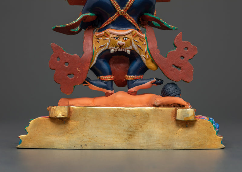 Shakya Mahakala Colored Handmade 25cm Statue | Protector of Wisdom