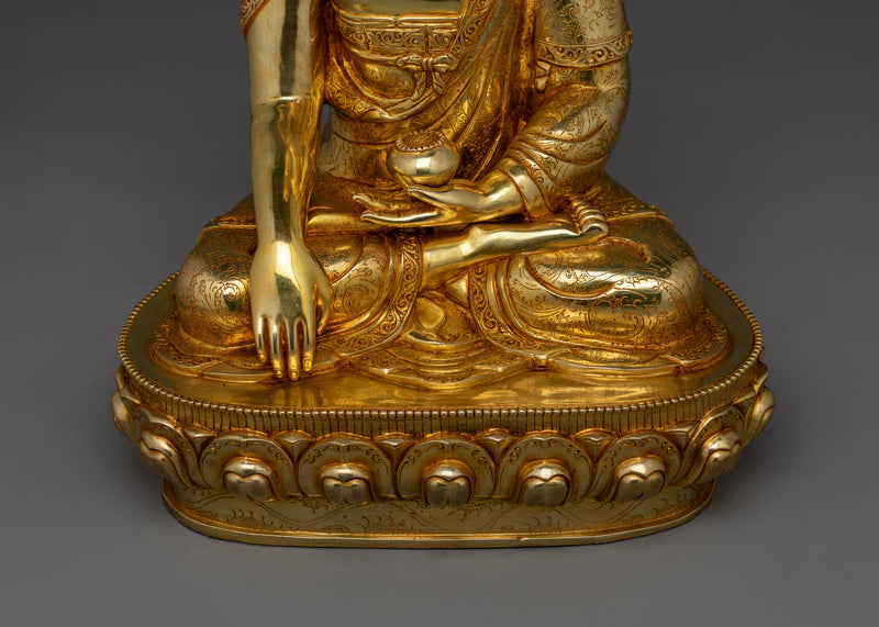 The Enlightened Shakyamuni Buddha Handmade Statue | Symbol of Peace and Wisdom