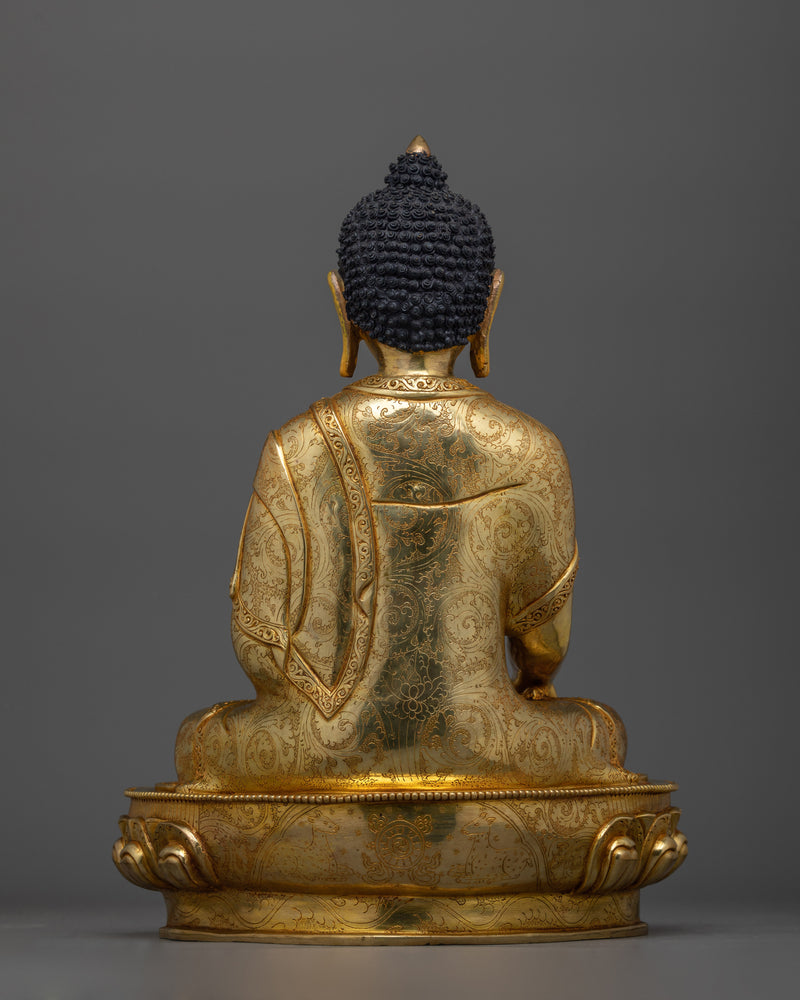 The Enlightened Shakyamuni Buddha Handmade Statue | Symbol of Peace and Wisdom