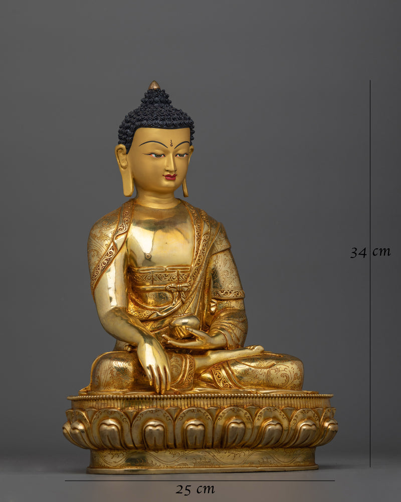 The Enlightened Shakyamuni Buddha Handmade Statue | Symbol of Peace and Wisdom