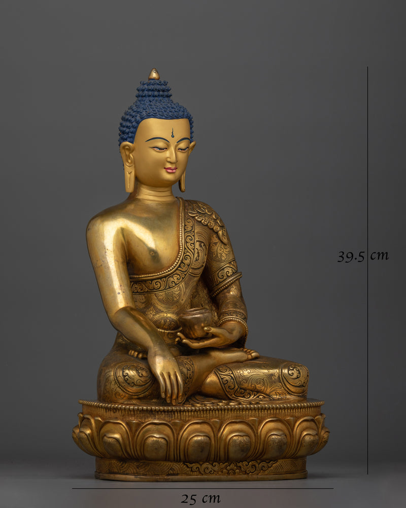 Shakyamuni Buddha Handmade Antique Touch Statue | Embodiment of Enlightenment