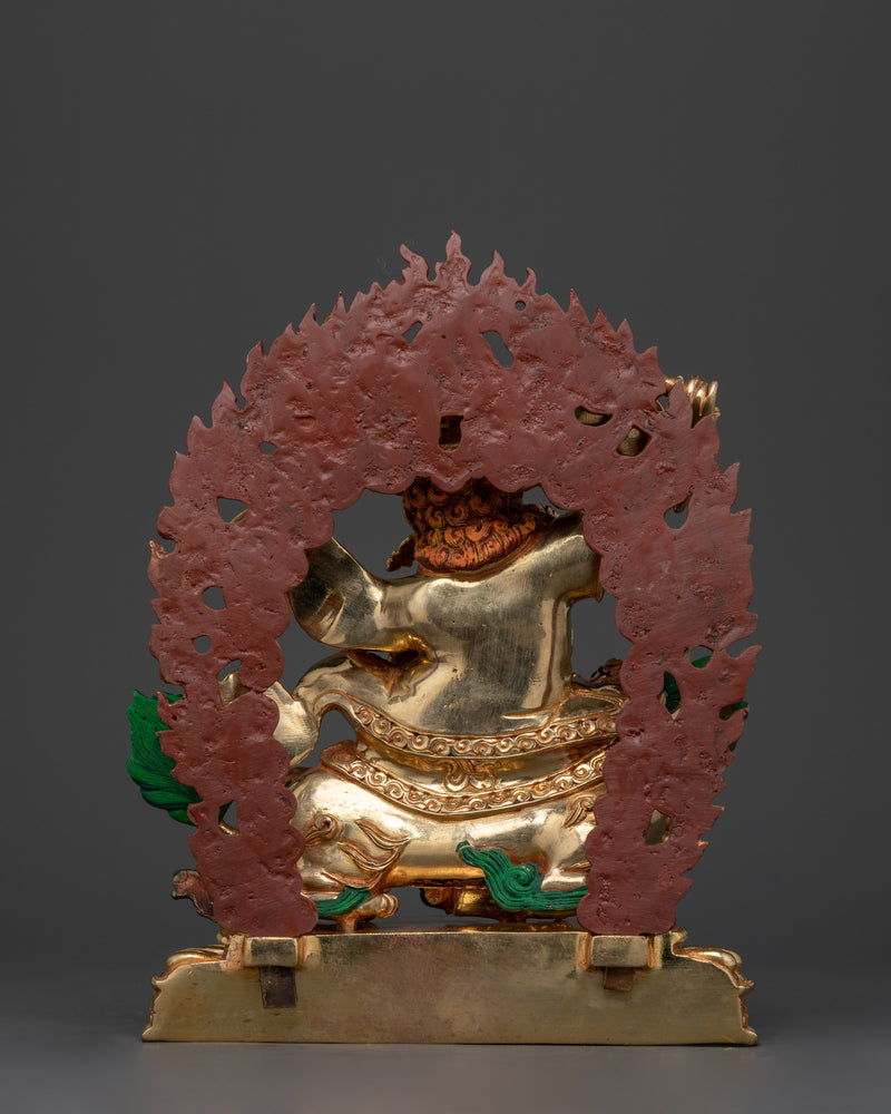 Dorje Legpa Handmade Gold Gilded Statue | Guardian of Dharma