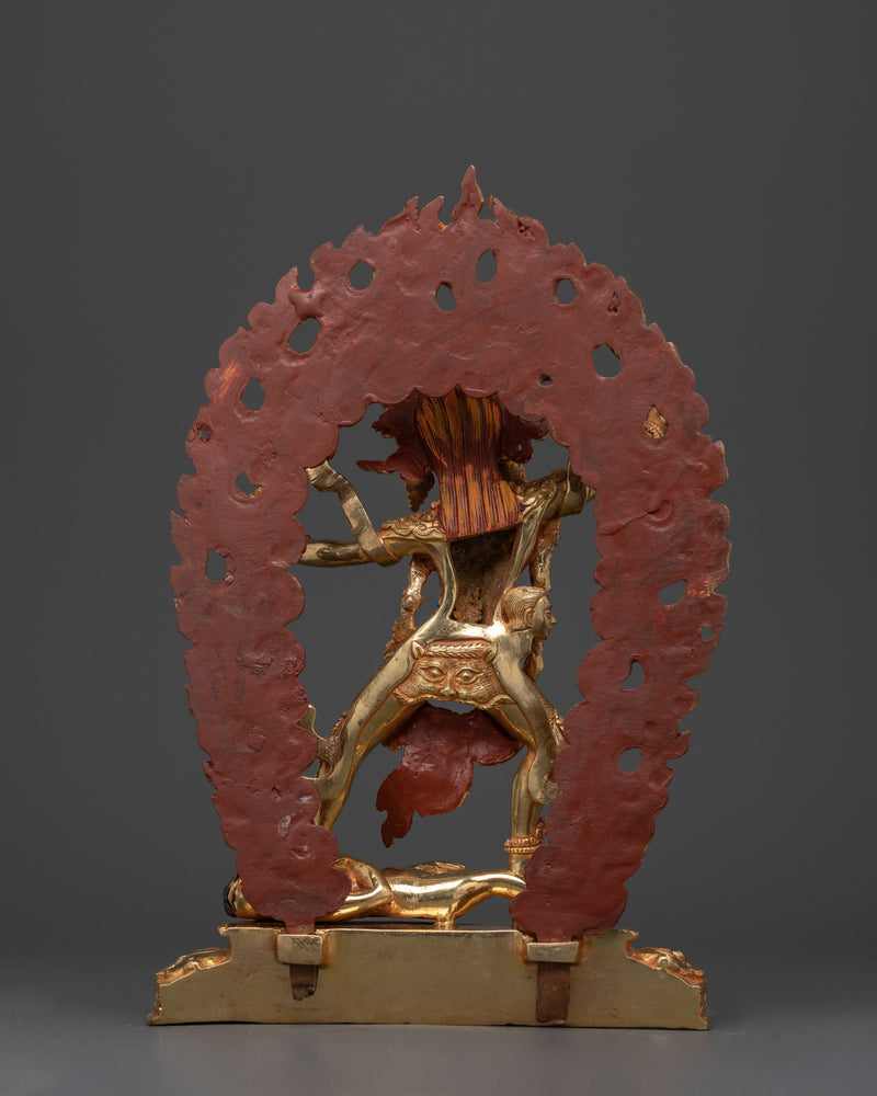 Ekajati Handmade Gold Gilded Statue | Protector of the Secret Mantras