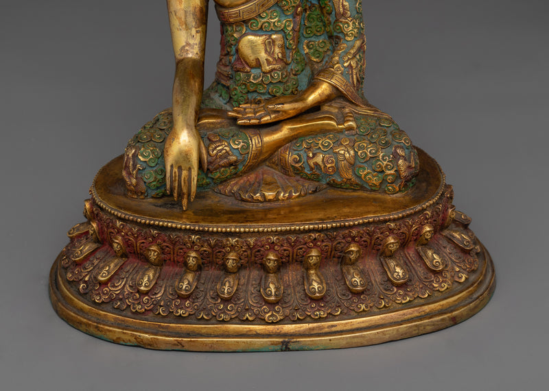 Shakyamuni Buddha 25cm Nepalese Handmade Statue | Beacon of Enlightenment