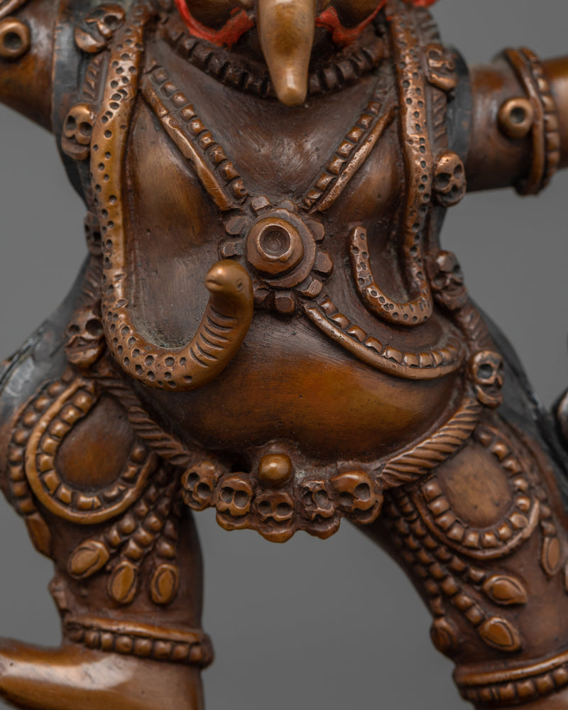 Two-Arms Yamantaka Handmade Statue | Embodiment of Wrathful Compassion