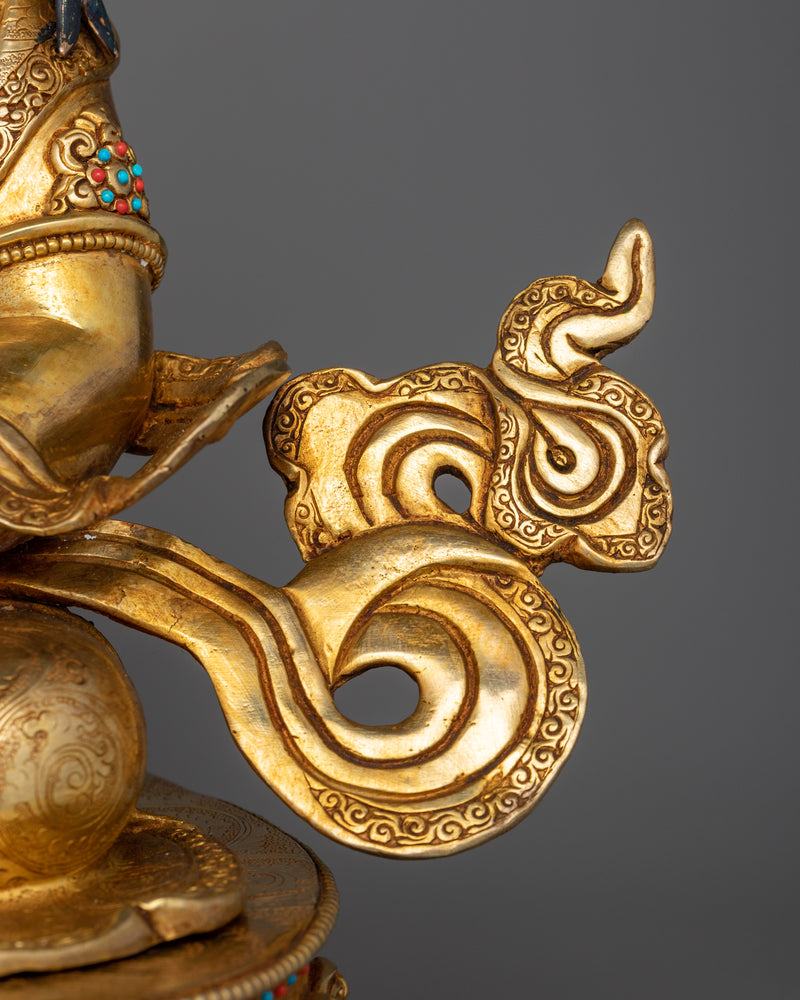 Handmade Dzambhala the Jewels Deity Statue | Embodiment of Wealth and Prosperity