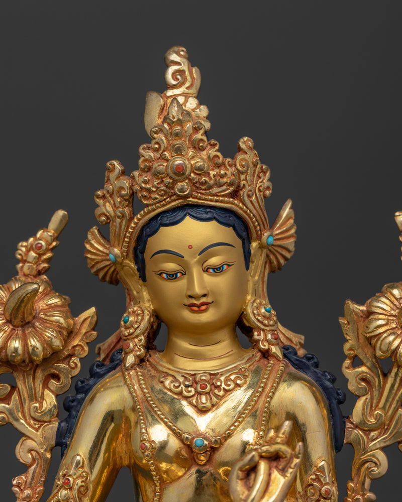 green-tara-protective-goddess-in-gold-gilded